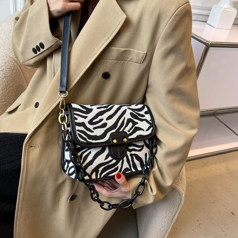 Basilio Dames Schouder Crossbody Handtas - Zebra Patroon