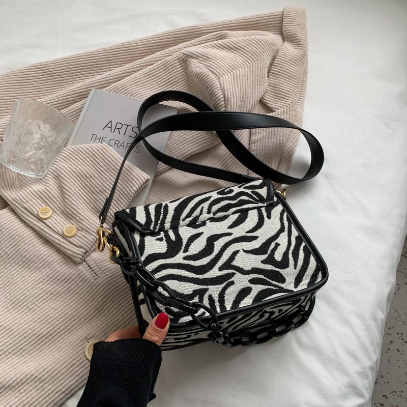 Basilio Dames Schouder Crossbody Handtas - Zebra Patroon
