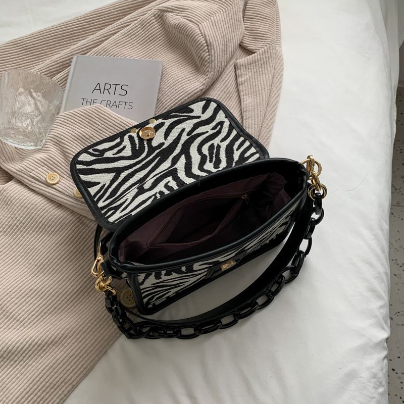 Basilio Dames Schouder Crossbody Handtas - Zebra Patroon