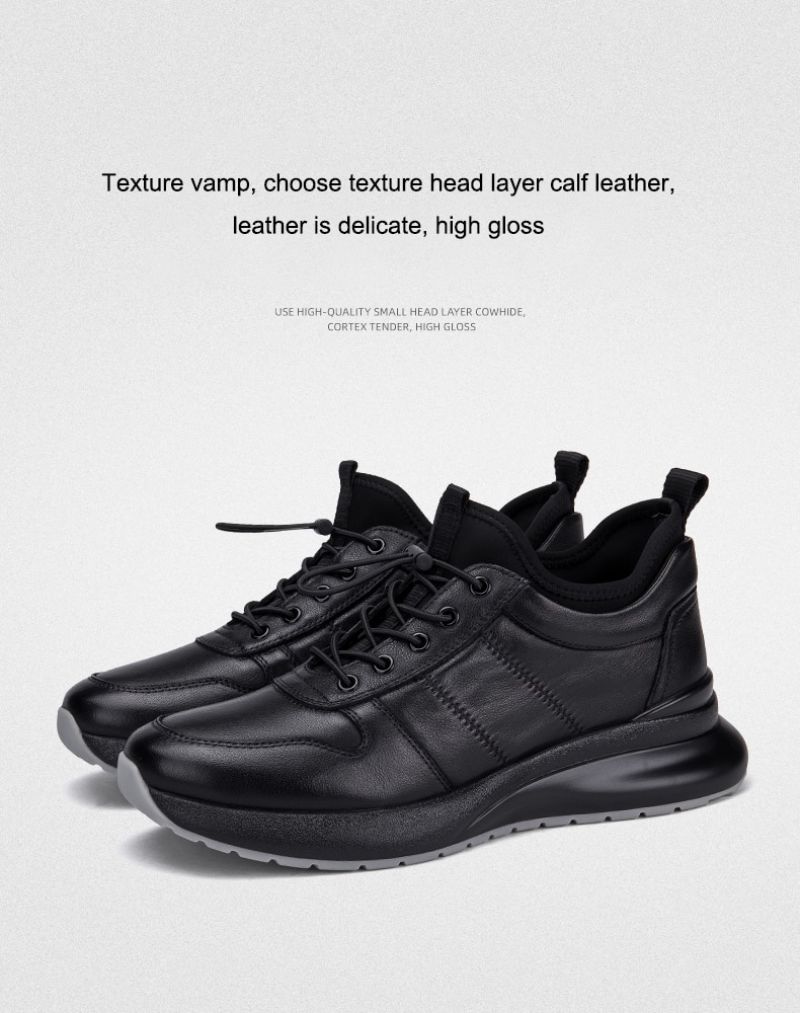 Basten Heren Casual Sneakers - Zwart