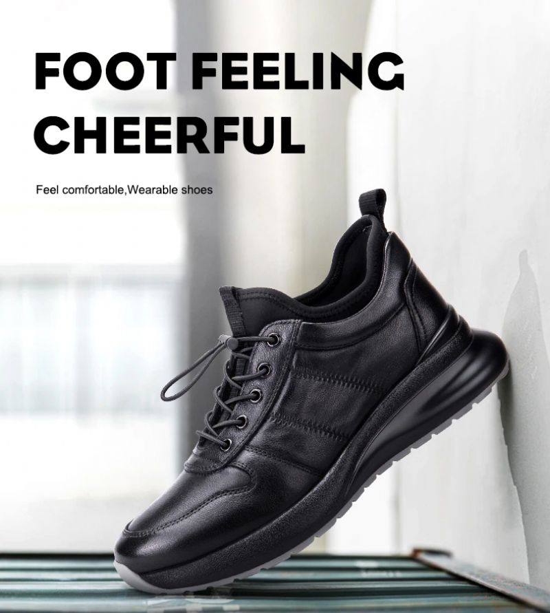 Basten Heren Casual Sneakers - Zwart