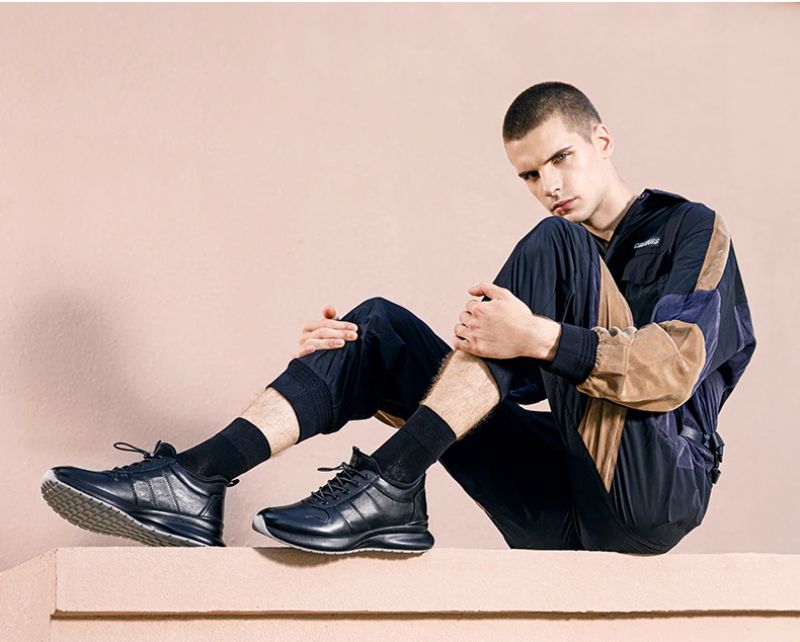 Basten Heren Casual Sneakers - Zwart