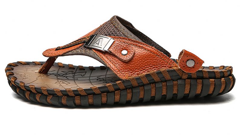 Baylon Heren Casual Slippers - Bruin