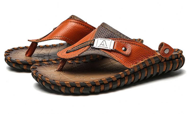Baylon Heren Casual Slippers - Bruin
