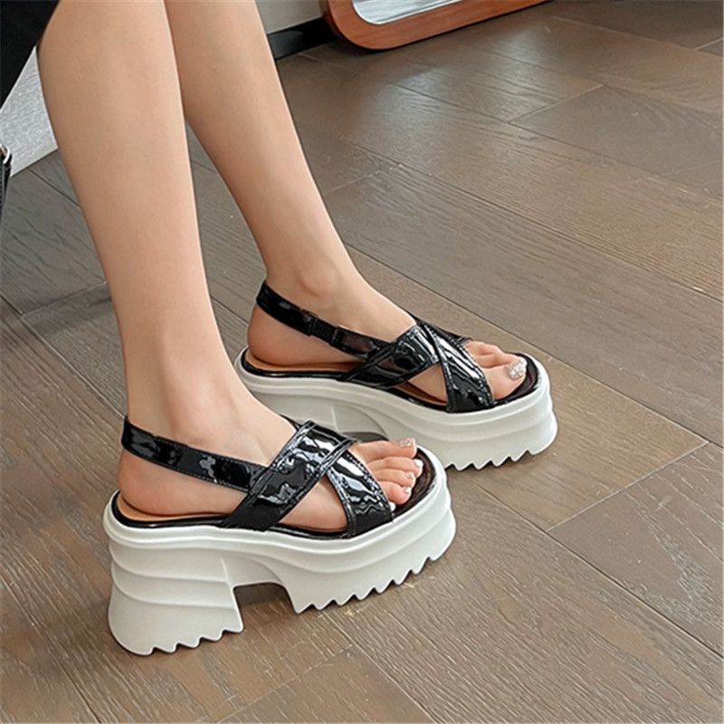 Begonia Dames Platform Sandaal - Beige