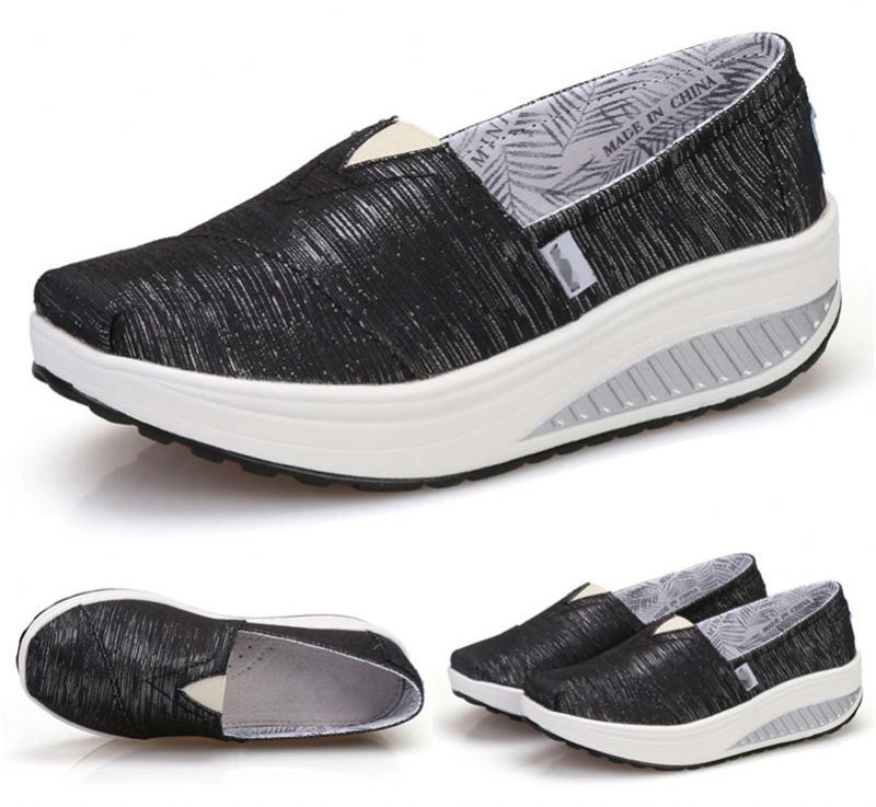 Begonia Dames Platform Schoenen - Zwart
