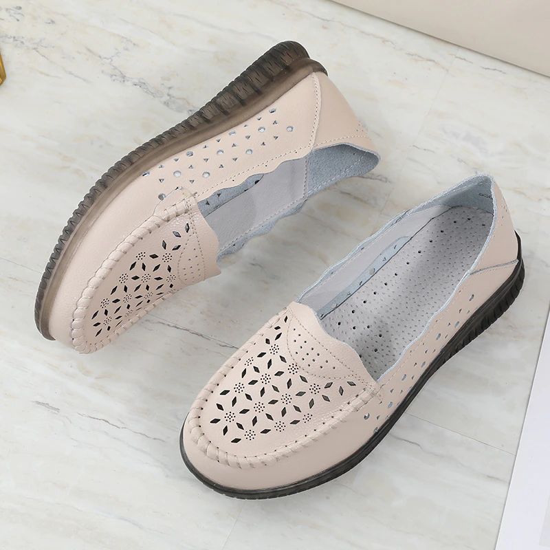 Belinda Dames Instappers - Beige