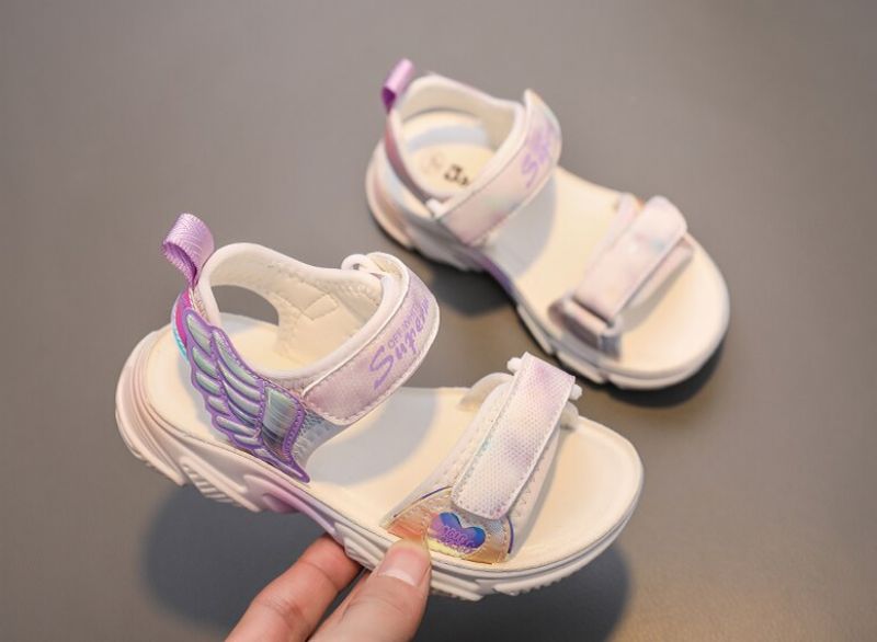 Bella Meisjes Casual Sandaal - Paars