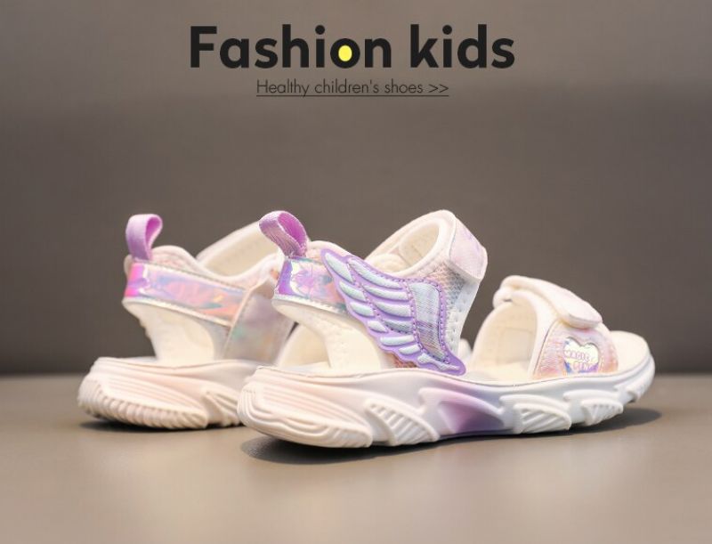 Bella Meisjes Casual Sandaal - Paars