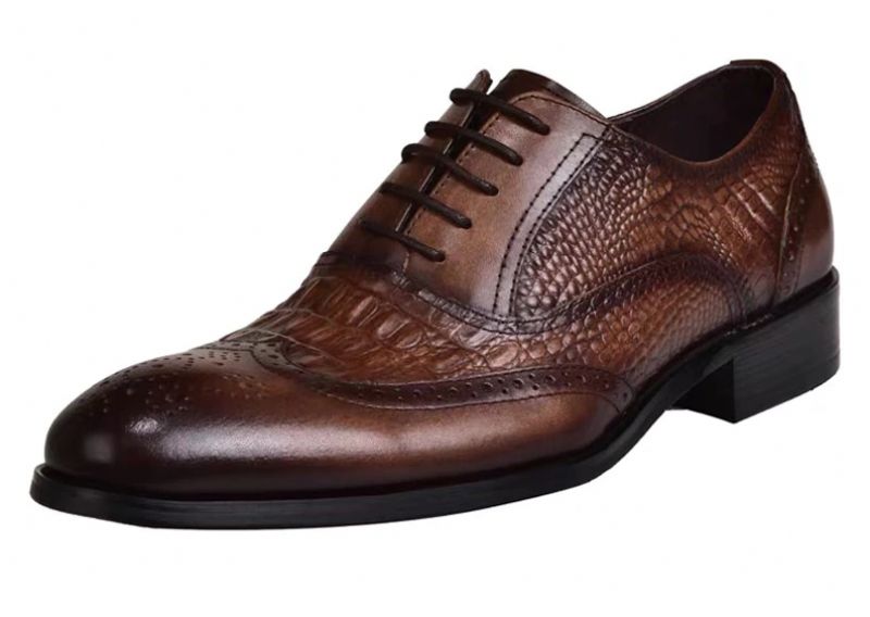 Beller Heren Oxford Casual Schoenen - Koffie