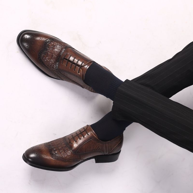 Beller Heren Oxford Casual Schoenen - Koffie