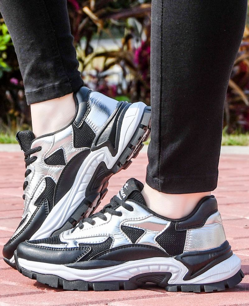 Benia Dames Hoogwaardige Chunky Sneaker - Goud