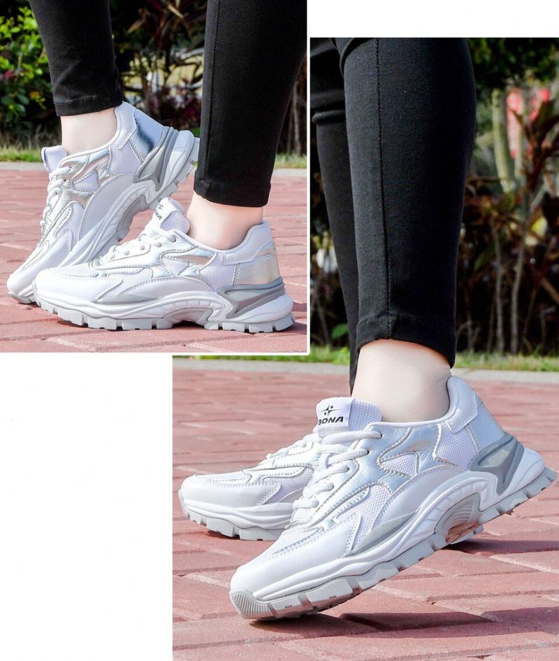 Benia Dames Hoogwaardige Chunky Sneaker - Goud