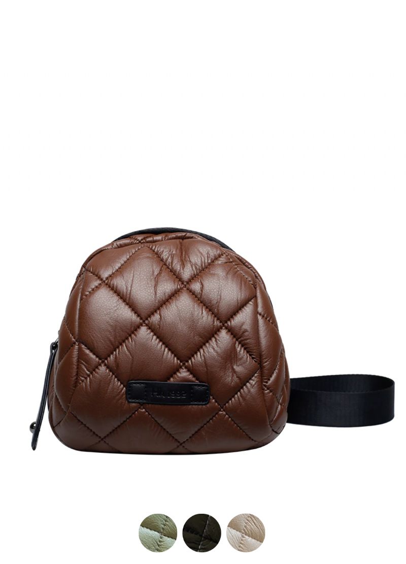 Benia Dames Kleine Gewatteerde Leren Handtas