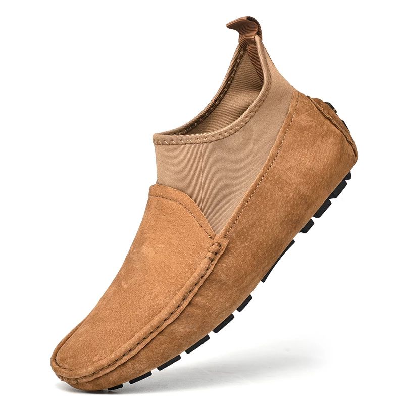 Beningtom Heren Loafer Casual Schoenen - Bruin Bont