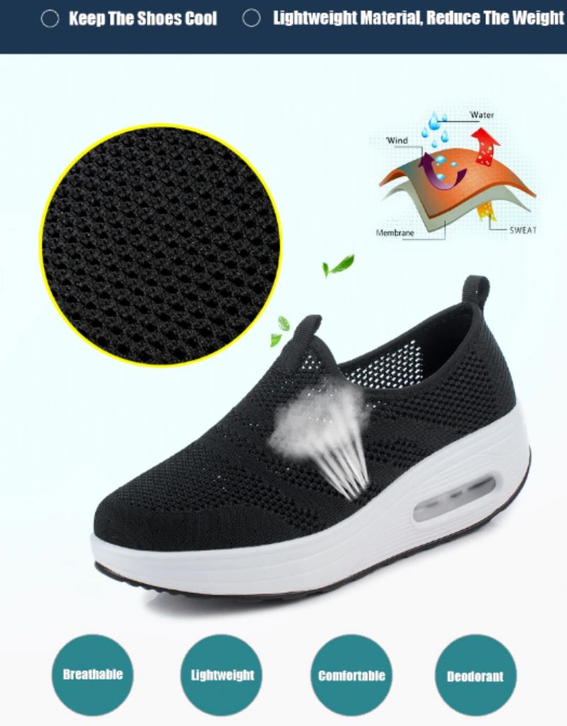 Bennu Platform Wandelschoenen Voor Dames Zwarte - Zwart