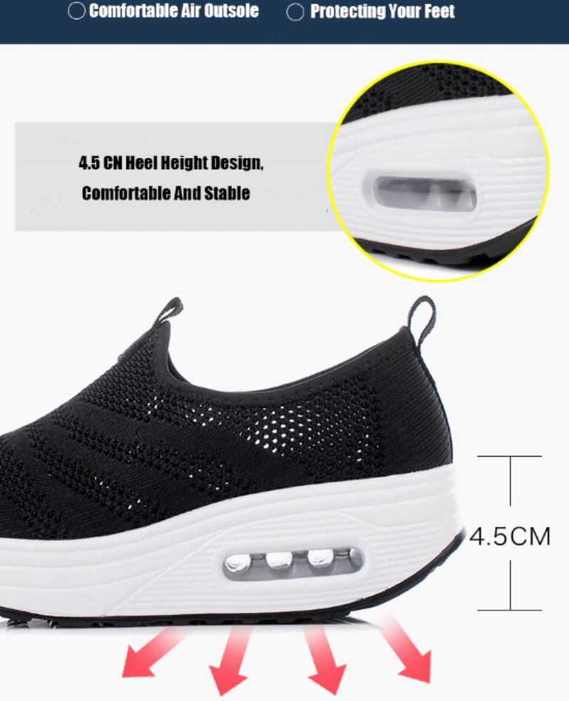 Bennu Platform Wandelschoenen Voor Dames Zwarte - Zwart