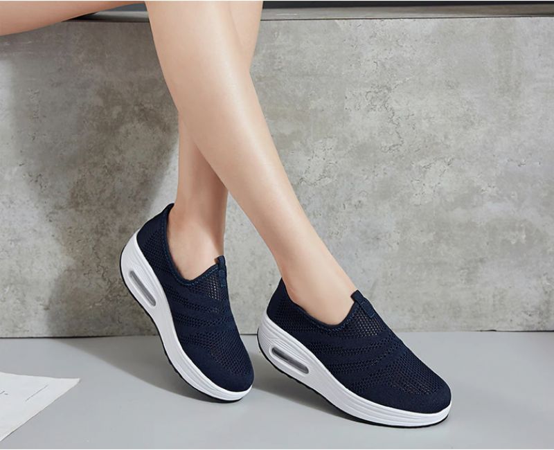 Bennu Platform Wandelschoenen Voor Dames Zwarte - Zwart