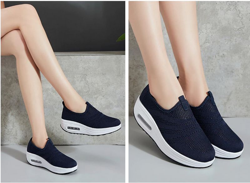 Bennu Platform Wandelschoenen Voor Dames Zwarte - Zwart