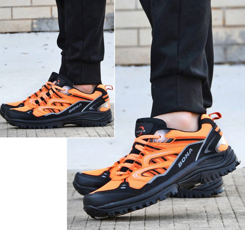 Benson Luxe Sneakers Voor Heren - Oranje