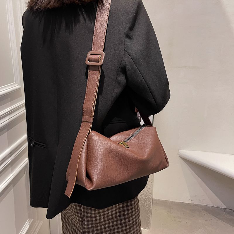 Bernard Dames Mode Schouder Handtas - Koffie