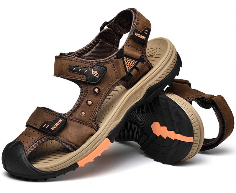 Berto Heren Outdoor Sandaal - Koffie