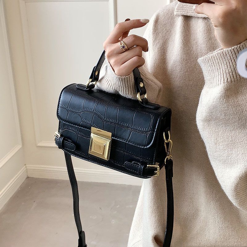 Bervely Dames Leren Handtas - Zwart