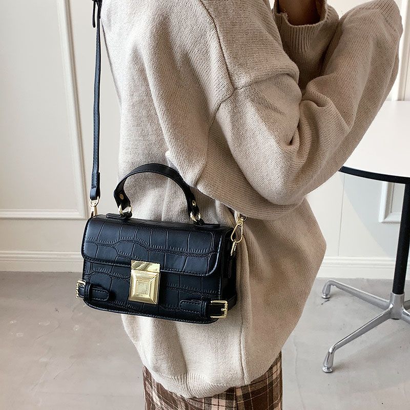 Bervely Dames Leren Handtas - Zwart