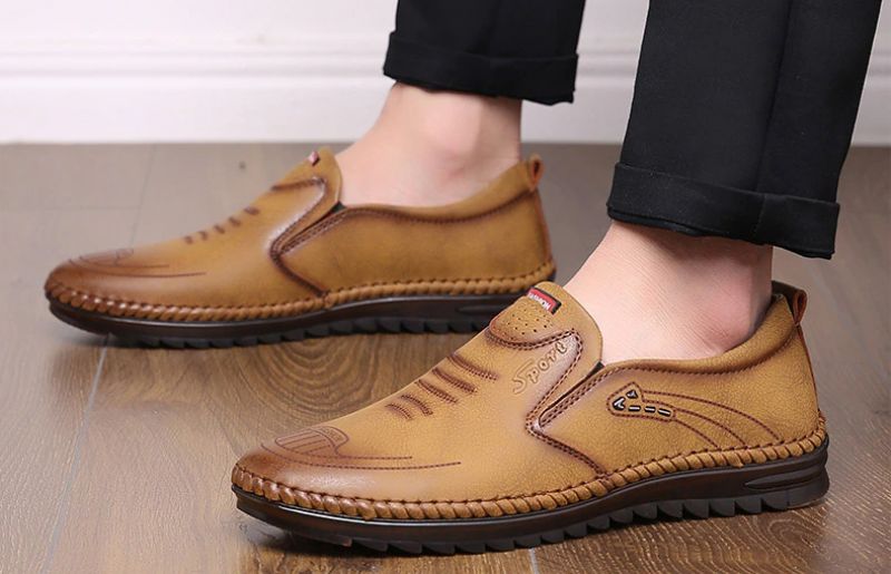 Betan Heren Loafers Casual Schoenen - Zwart