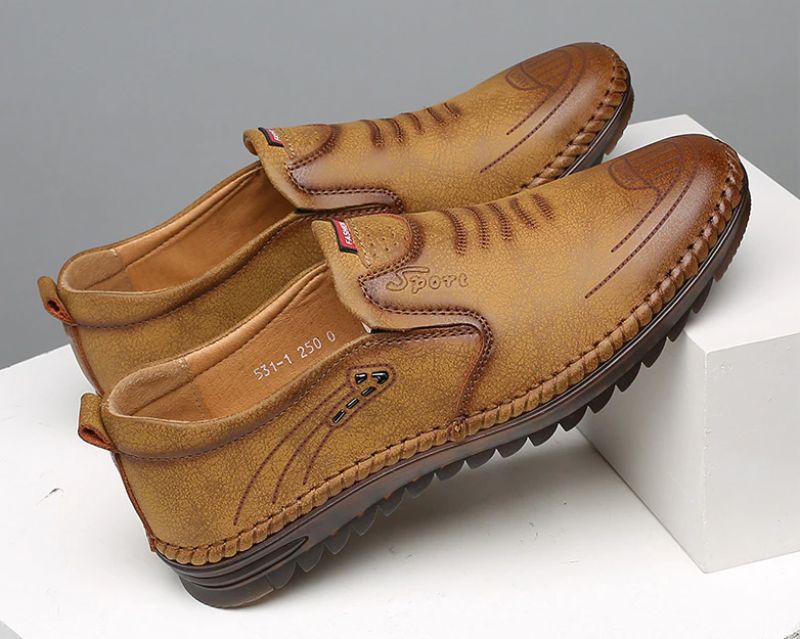Betan Heren Loafers Casual Schoenen - Zwart