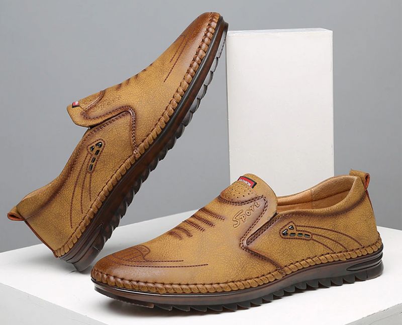 Betan Heren Loafers Casual Schoenen - Zwart