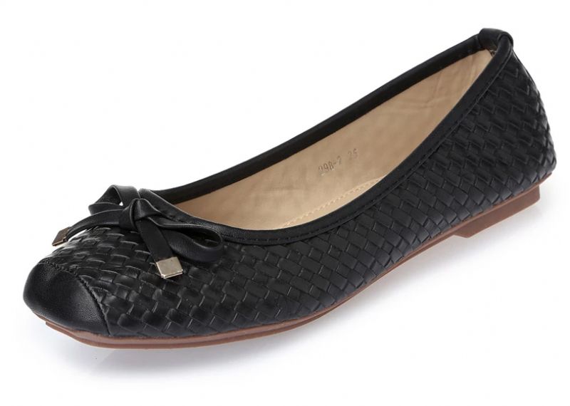 Betania Dames Platte Zachte Zolen Schoenen - Zwart