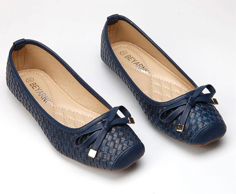 Betania Dames Platte Zachte Zolen Schoenen - Zwart