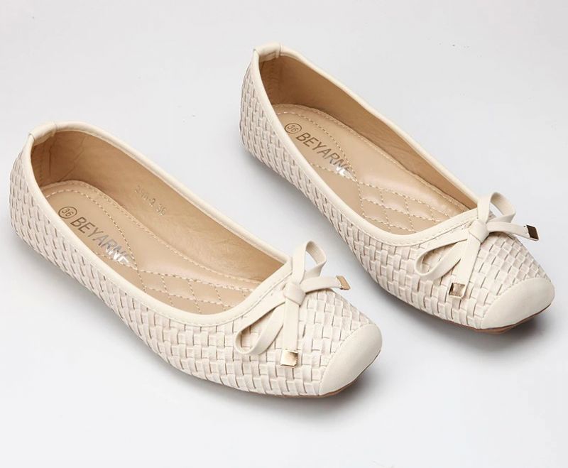 Betania Dames Platte Zachte Zolen Schoenen - Zwart
