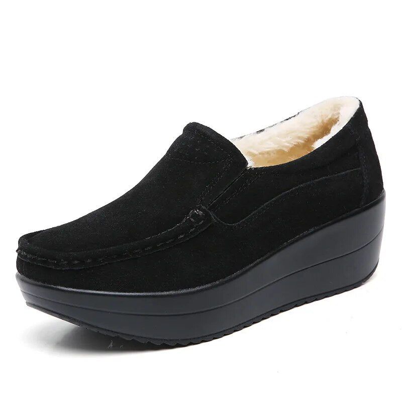 Beth M8 Dames Platform - Zwart Hol