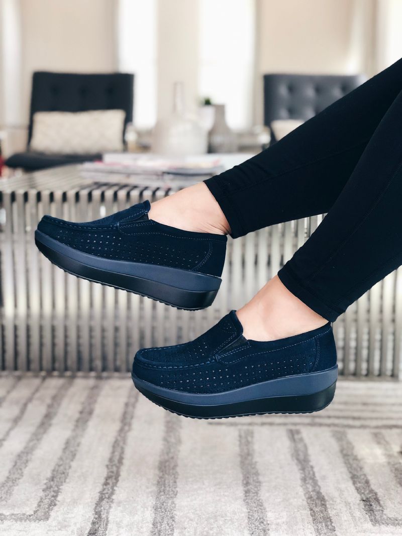 Beth M8 Dames Platform - Zwart Hol