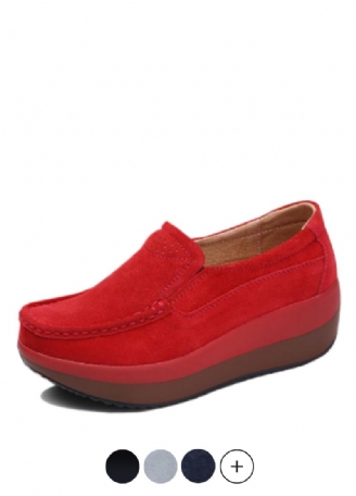 Beth M8 Dames Platform Rode Schoenen