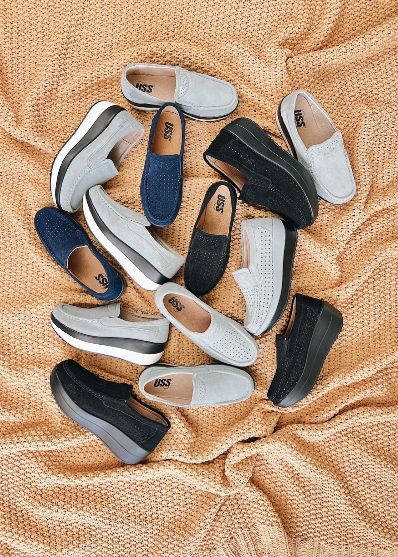 Beth M8 Dames Wedges Schoenen - Wolk