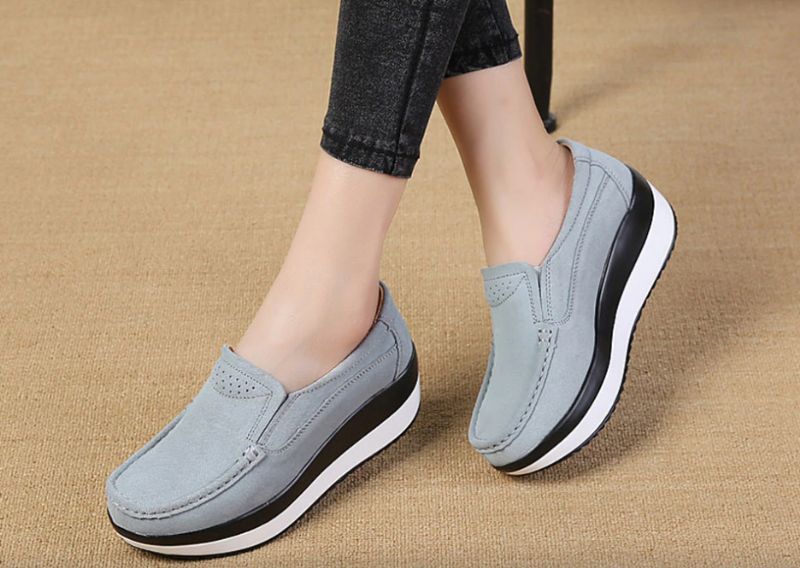 Beth M8 Dames Wedges Schoenen - Wolk
