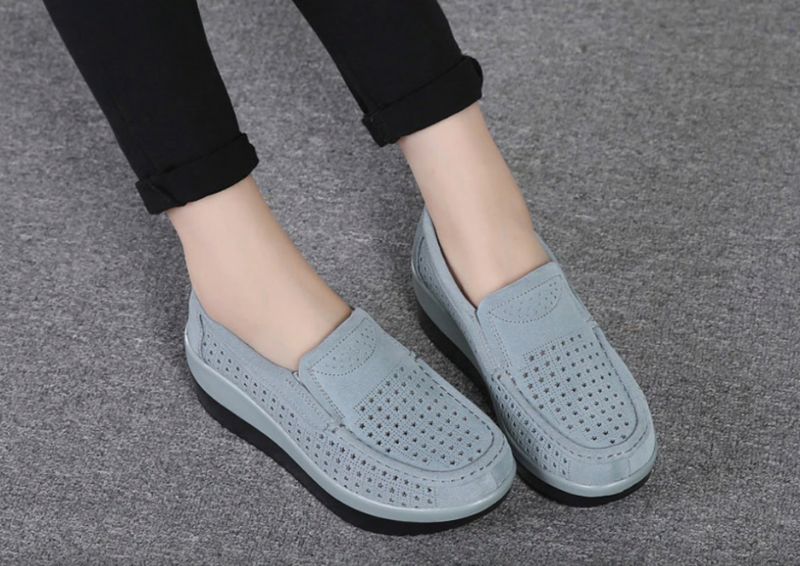 Beth M8 Dames Wedges Schoenen - Wolk