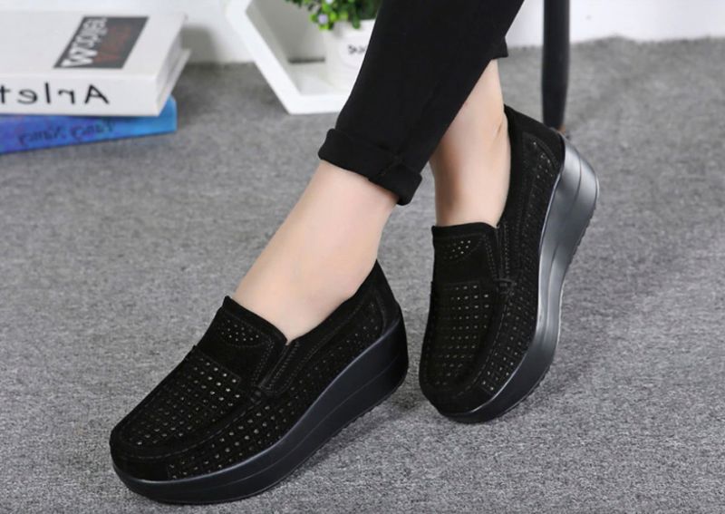 Beth M8 Dames Wedges Schoenen - Wolk