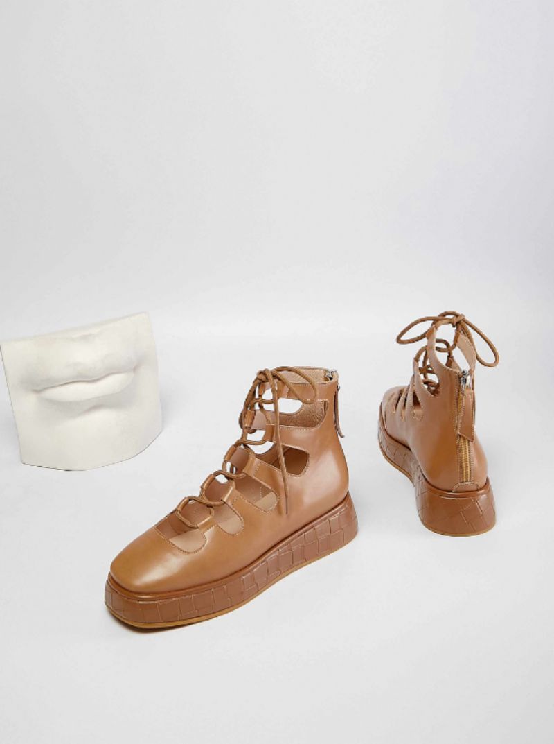 Betsey Dames Platform Zwarte Schoenen - Zwart