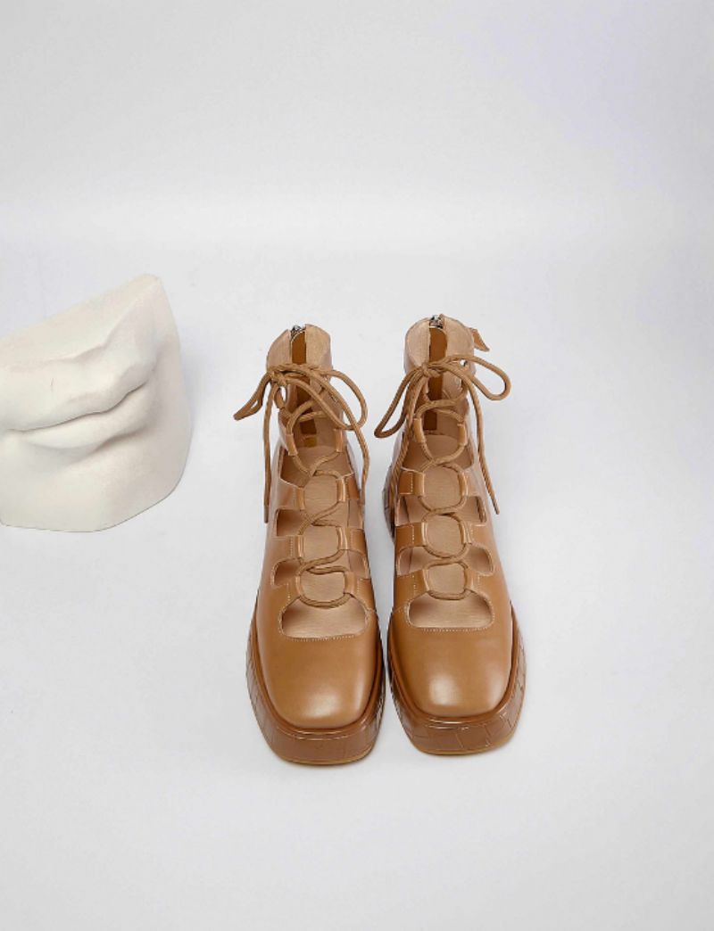 Betsey Dames Platform Zwarte Schoenen - Zwart