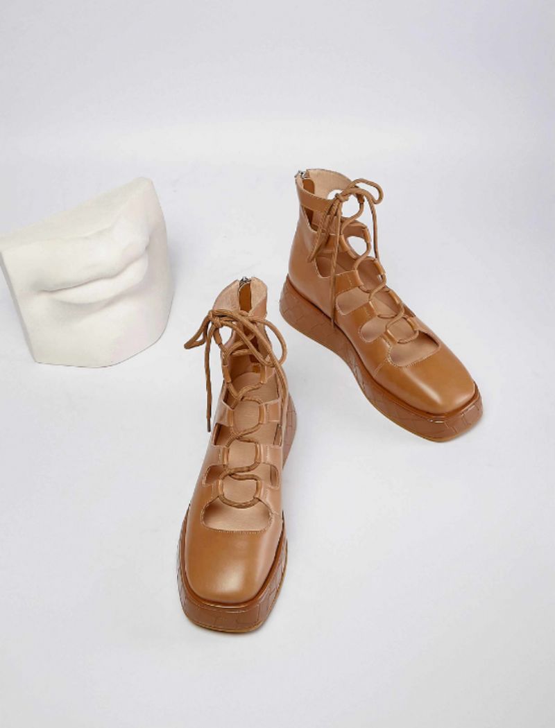 Betsey Dames Platform Zwarte Schoenen - Zwart