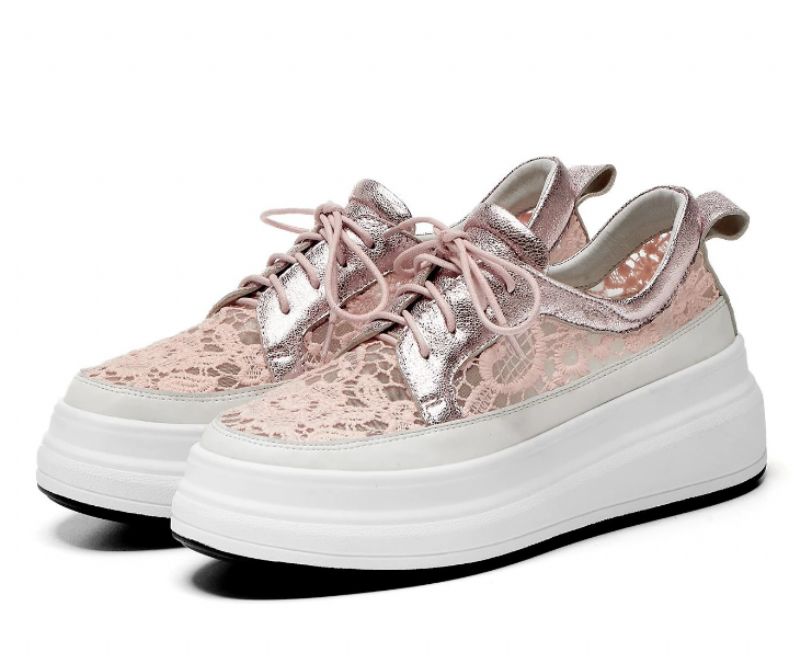 Bette Dames Platform Sneaker - Roze
