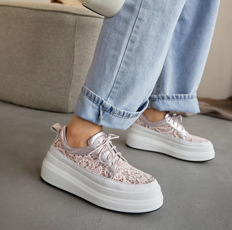 Bette Dames Platform Sneaker - Roze