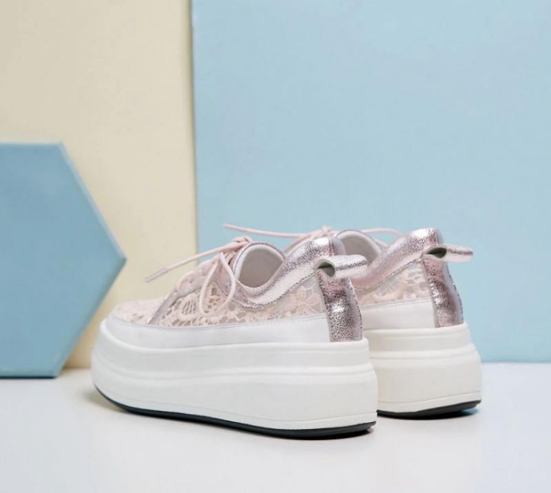 Bette Dames Platform Sneaker - Roze