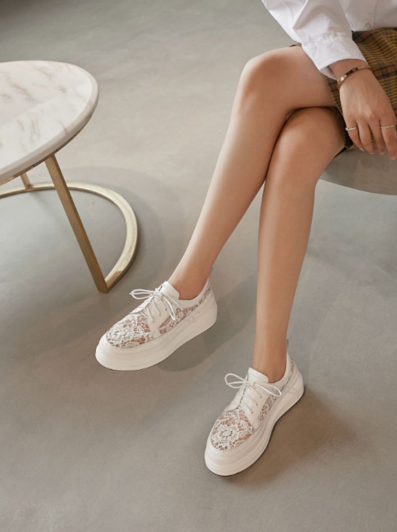 Bette Dames Platform Sneaker - Roze
