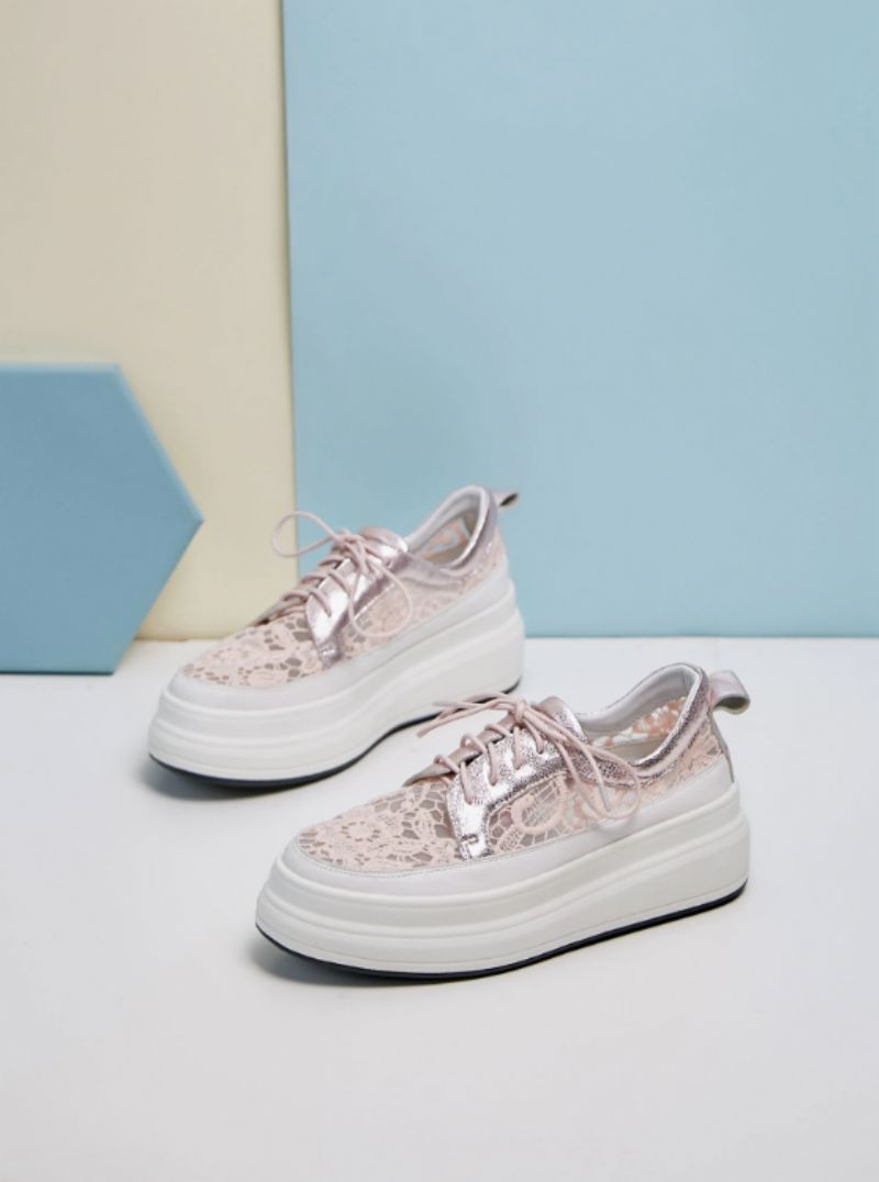 Bette Dames Platform Sneaker - Roze