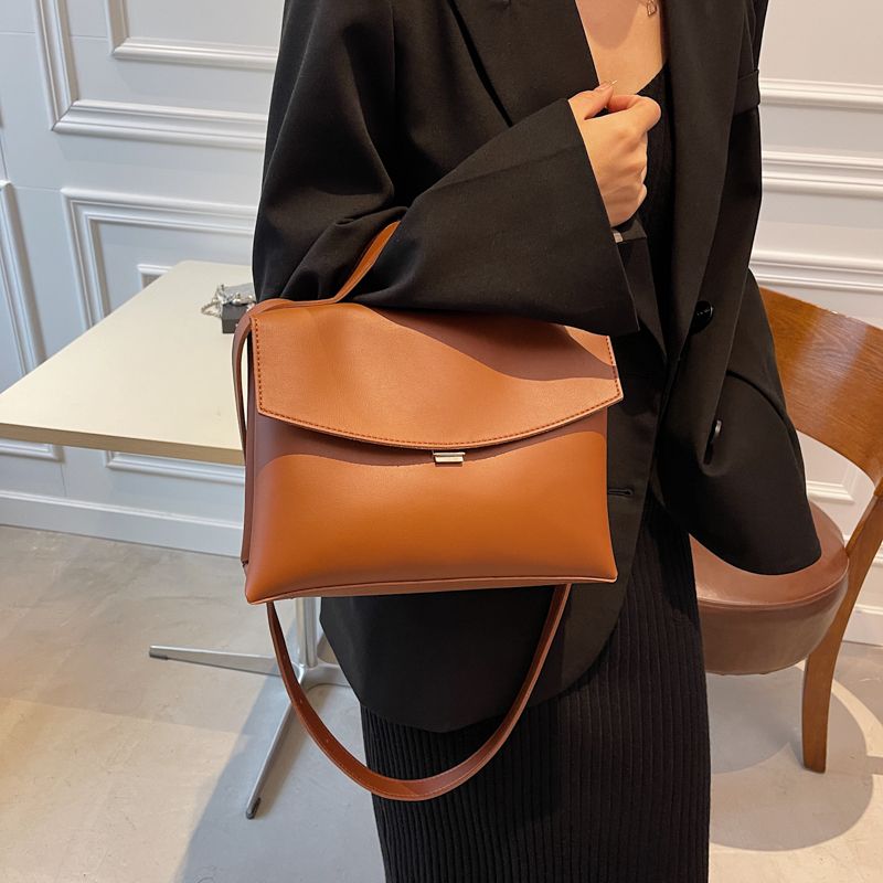 Bianco Dames Kleine Leren Crossbody Handtas - Zwart